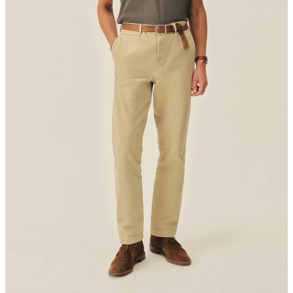 Buck Mason Officer Pants 9.5 oz Twill Uniform Khaki Paperback Men 31x32 NWT $168